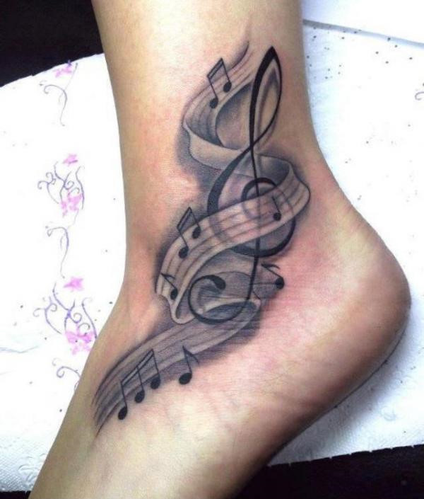 Image result for music note  tattoos