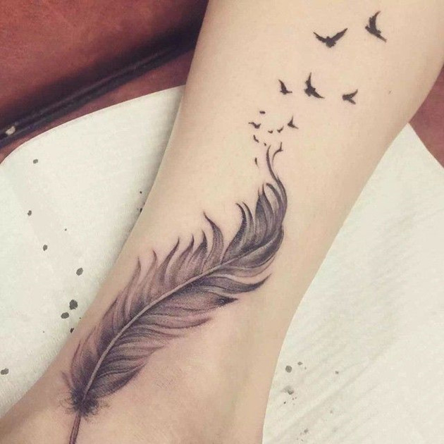 Image result for feather  tattoos