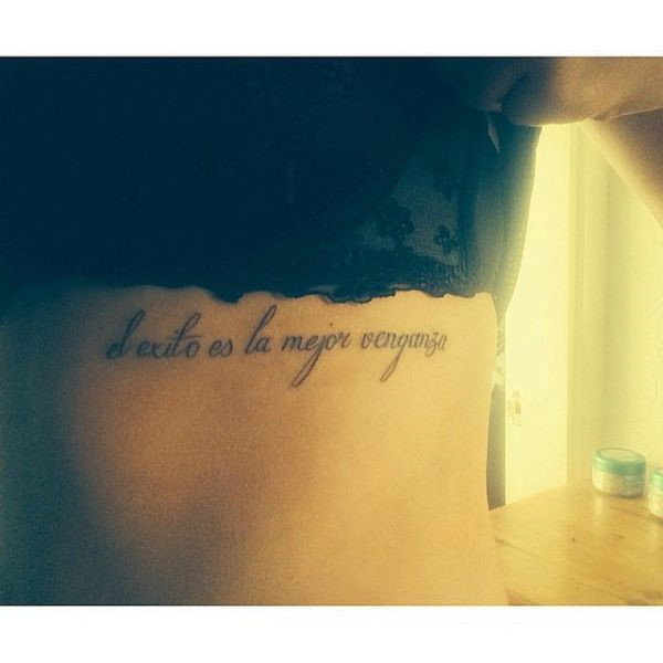 Nguồn ảnh: tài khoản Instagram girls_cute_tattoos Lược dịch: Thành công là sự trả thù tốt nhất / Success is the best revenge.